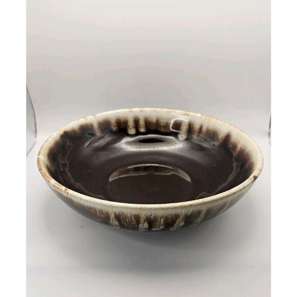 Pfaltzgraff Gourmet Brown Drip Pottery Large 10" Serving Bowl Vintage - Picture 4 of 8